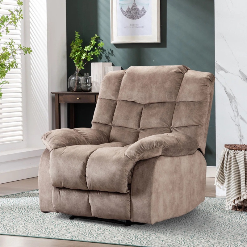 Chira 37'' Wide Modern Super Soft Manual Upholstered Recliner