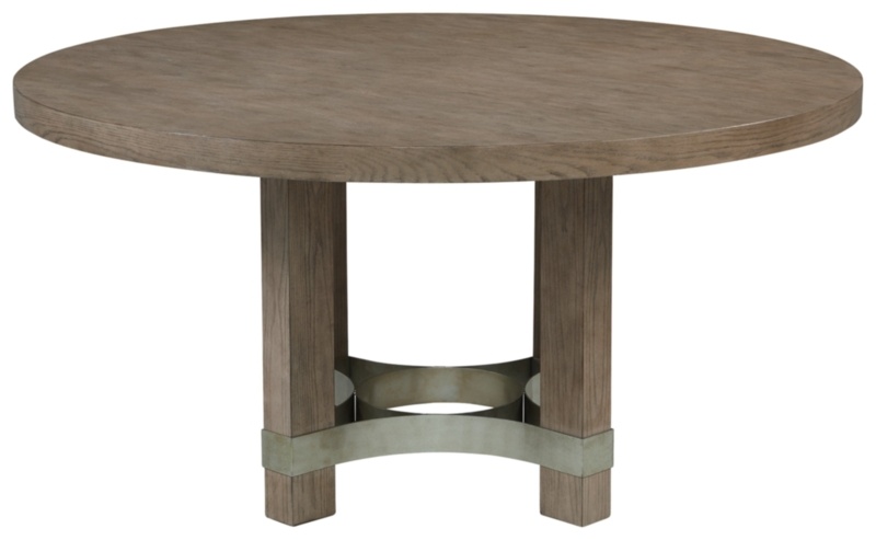 Chrestner 60'' Solid Oak Pedestal Dining Table