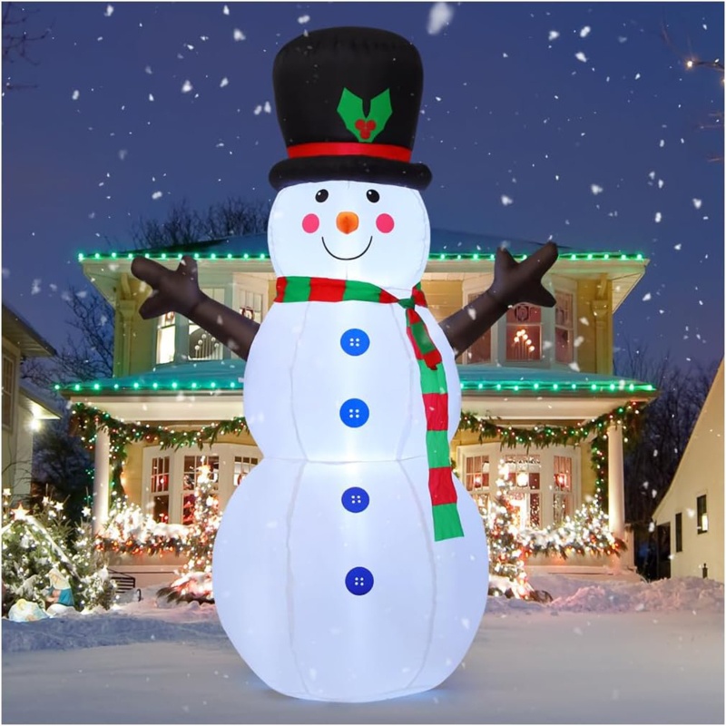 Christmas Inflatable Giant Snowman Inflatable Snowman Outdoor Christmas Decorations