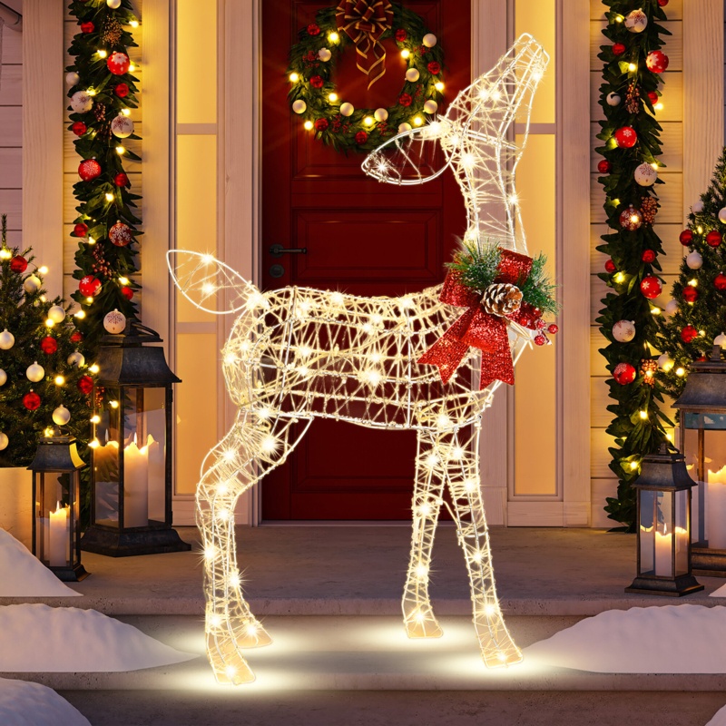 Christmas Lighted Reindeer Lighted Display