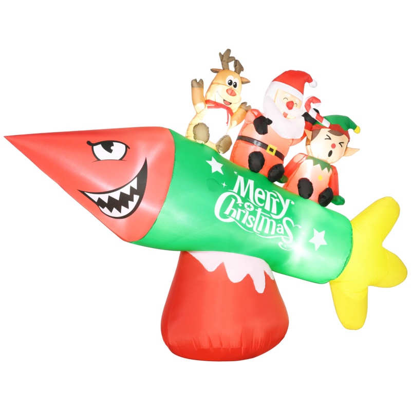 Christmas Rocket Inflatable
