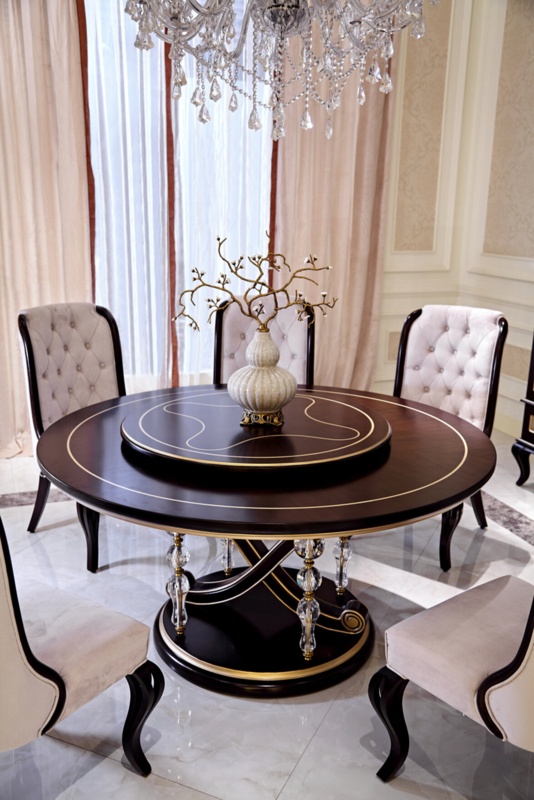 Citrana Round Solid Wood Dining Table