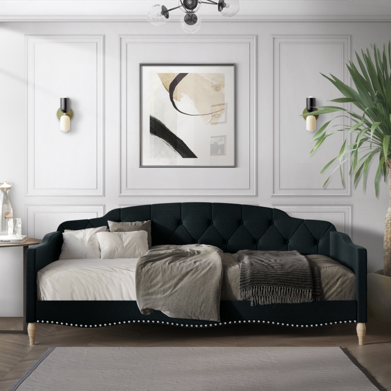 Clotee Twin Size Daybed in Linen