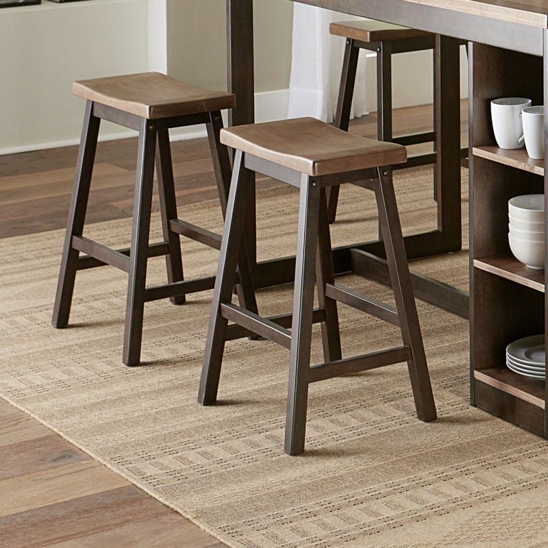 Clowers Solid Wood 24'' Counter Stool