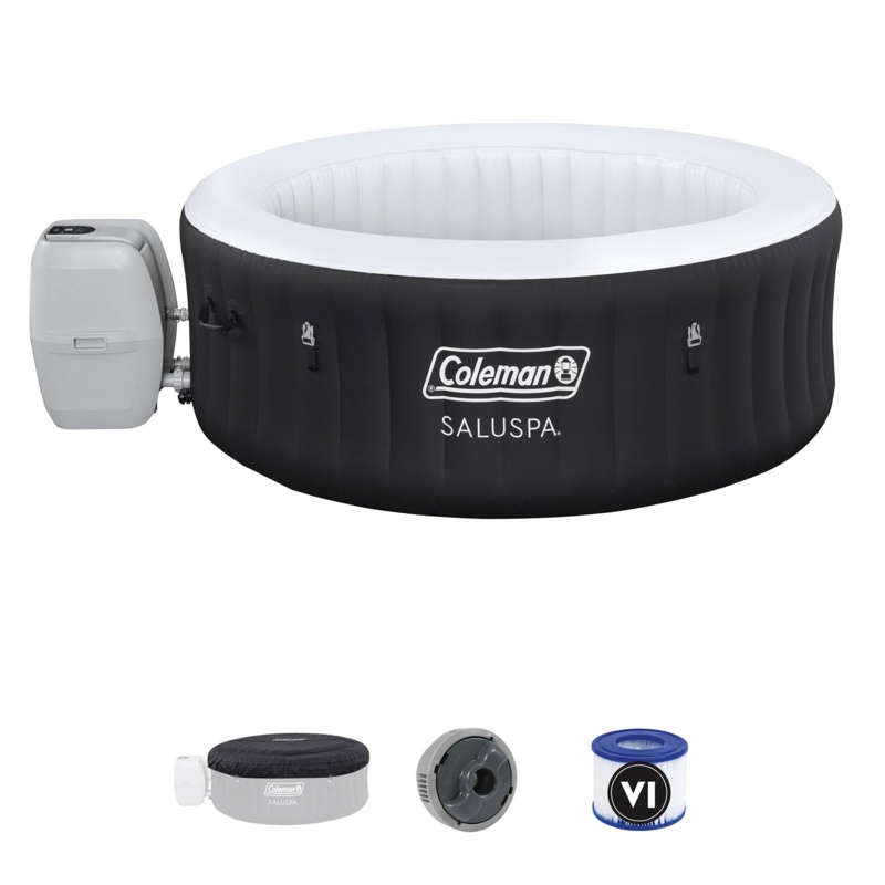 Coleman Ponderosa SaluSpa 2-4 Person Inflatable Hot Tub with 120 AirJets