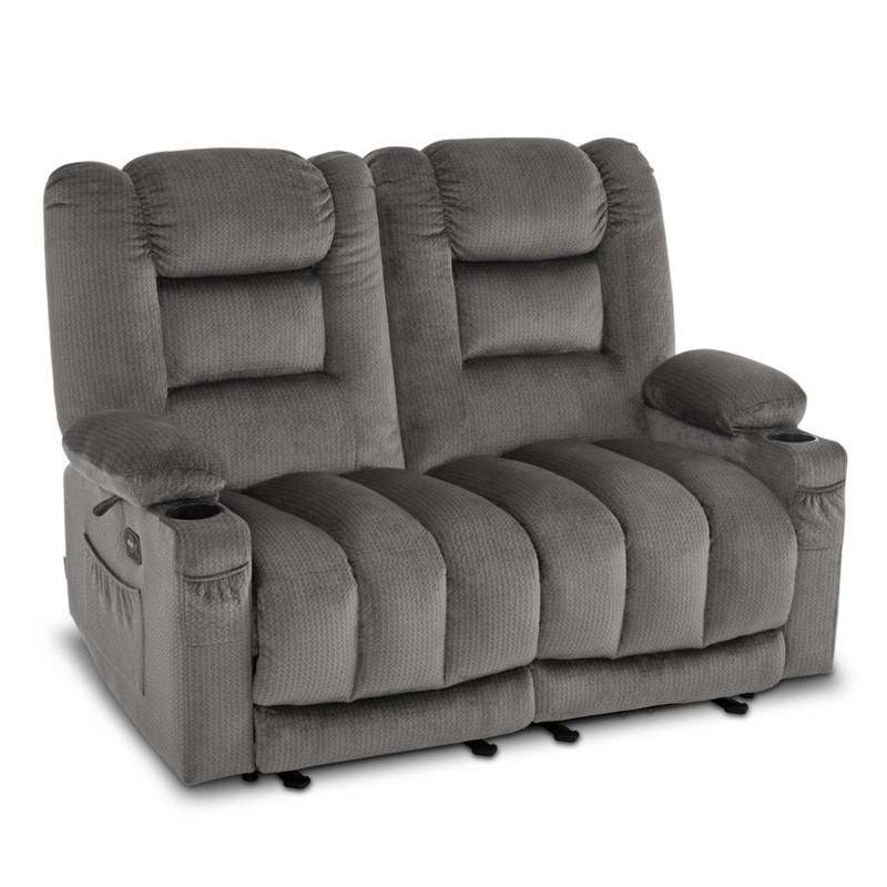 Color 55.9'' Upholstered Power Reclining Loveseat