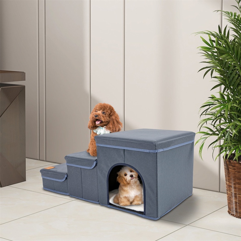 Conar Portable 3 Step Pet Folding Storage Stepper Pet Ladder