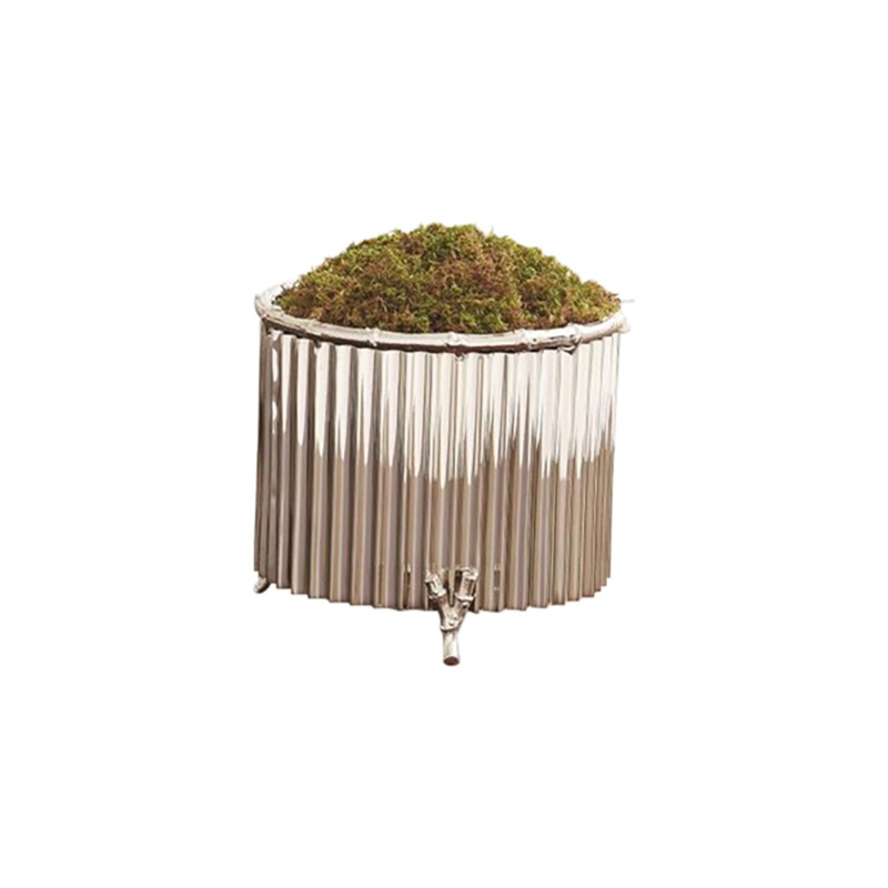Corrugated Bamboo Cachepot