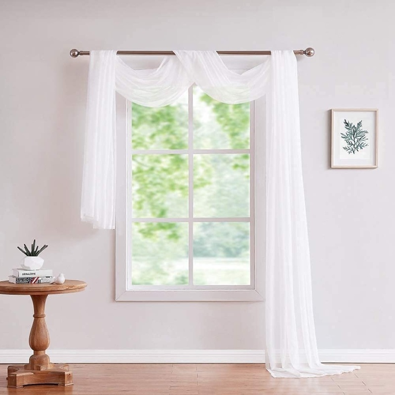 Cricklade Polyester Sheer Window Scarf Panel