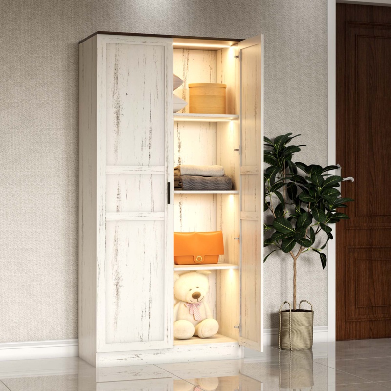 Damon Manufactured Wood Armoire