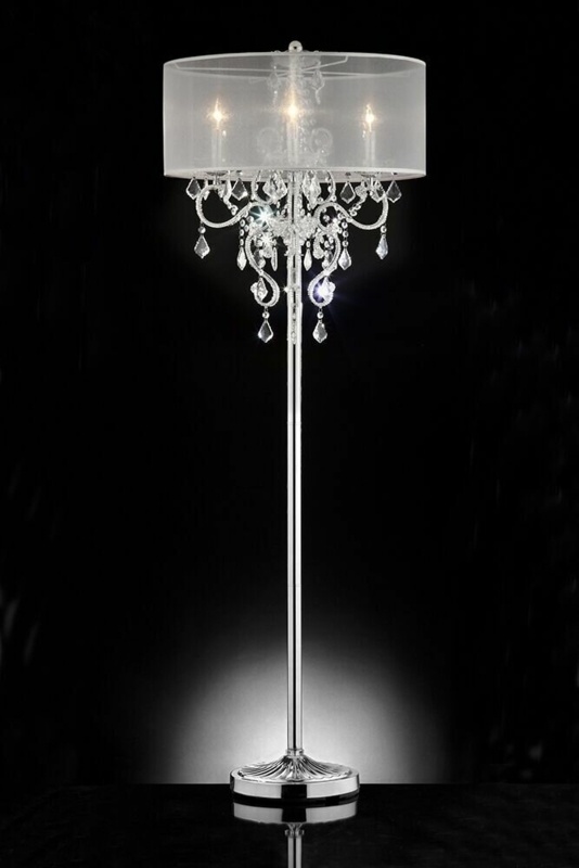Danesha 63'' Silver Candelabra Floor Lamp