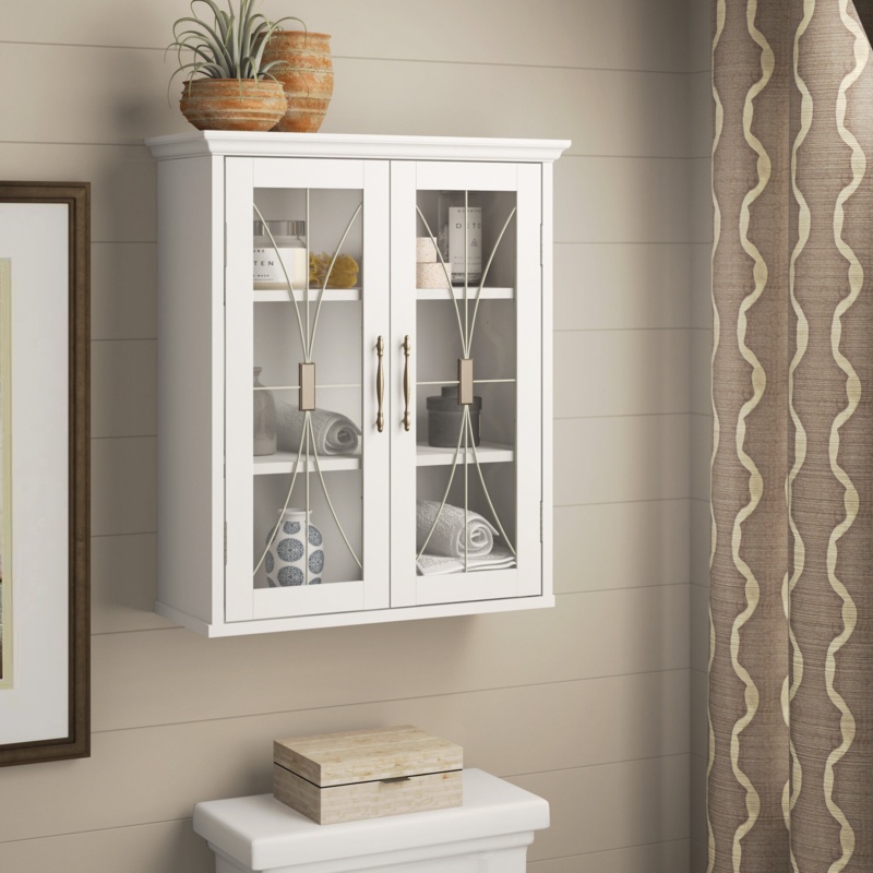 Danetria Teamson Home Delaney 20.5" x 24" Removable Wall Cabinet, White