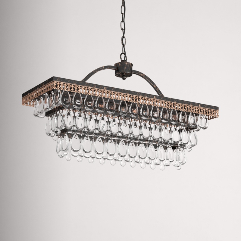 Danna 3 - Light Dimmable Tiered Chandelier