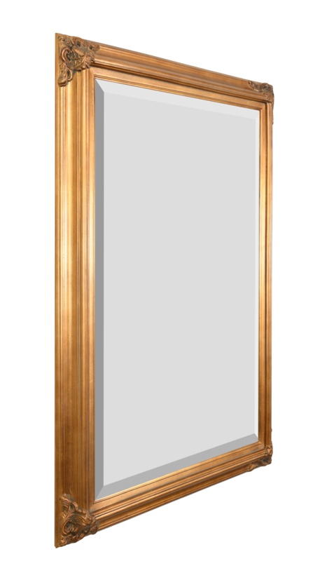 David-Paul Rectangle Wood Wall Mirror