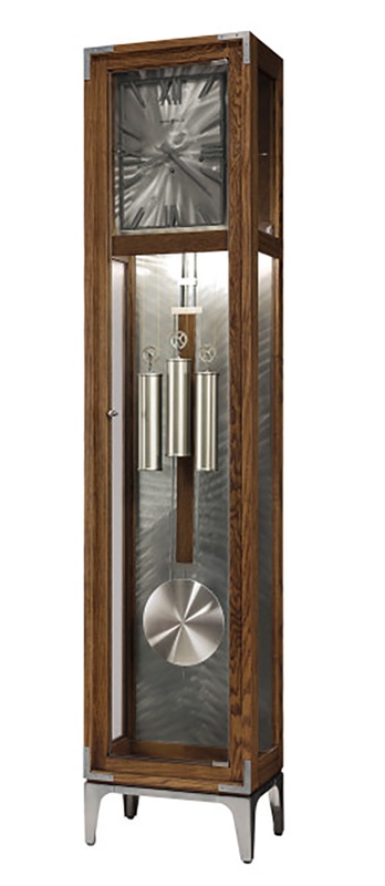 Decker 78.75'' H Solid + Manufactured Wood Floor Clock