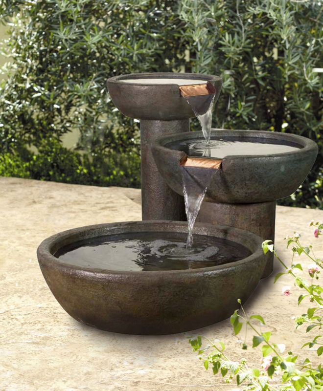 Deco Hand Crafted Outdoor Weather Resistant Floor Fountain