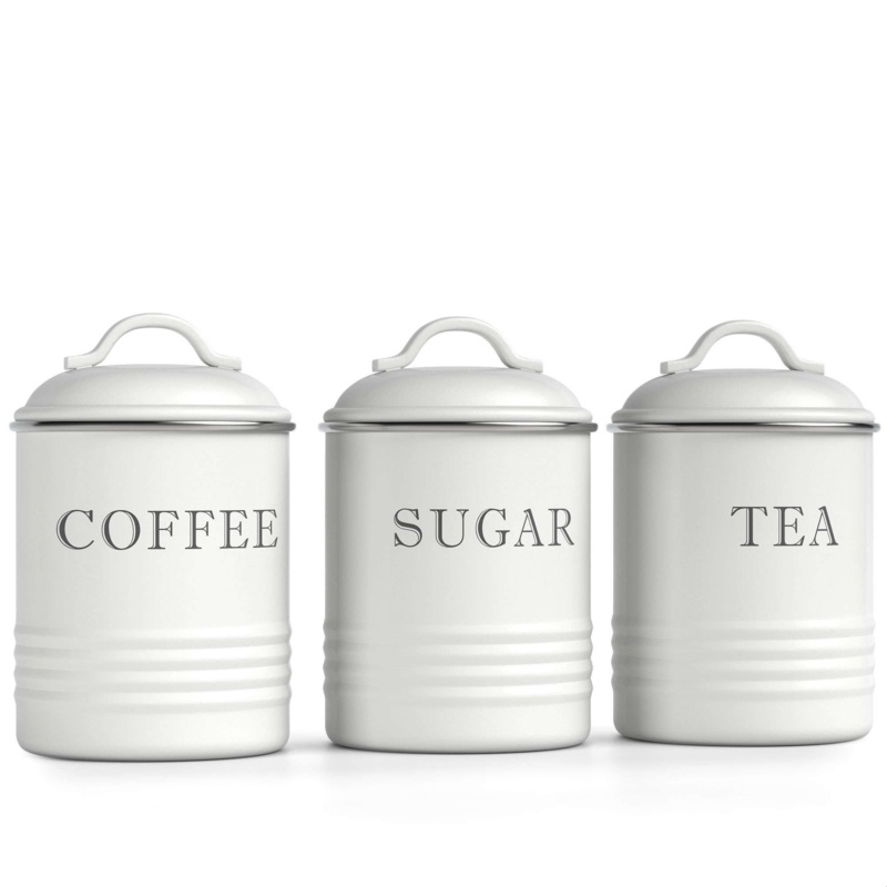 Decorative Nesting 3 Piece Coffee, Tea, & Sugar Set