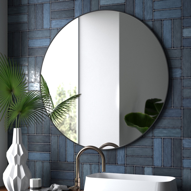 Destefano Round Metal Mirror