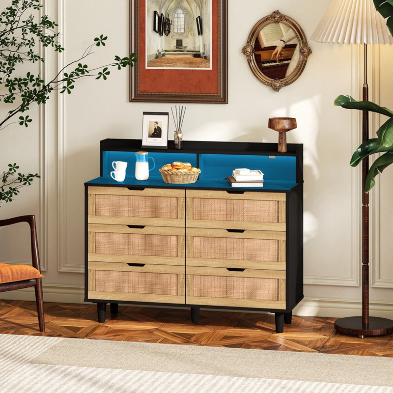 Deverie Solid Wood 6 - Drawer Square Accent Chest