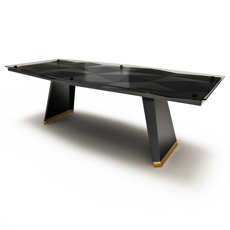 Diamond Glass Dining Table