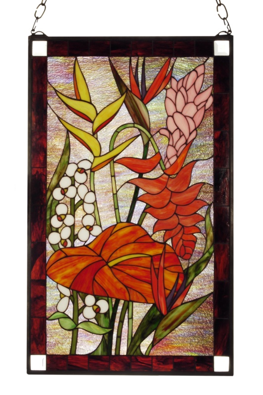 Diane Plants & Flowers Window Panel