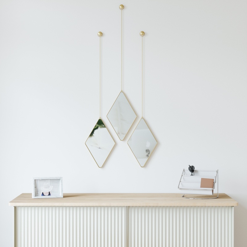 Dima Diamond Metal Wall Mirror