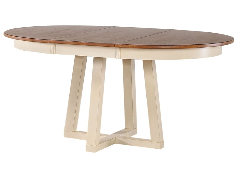 Dirko Extendable Oval Solid Wood Dining Table