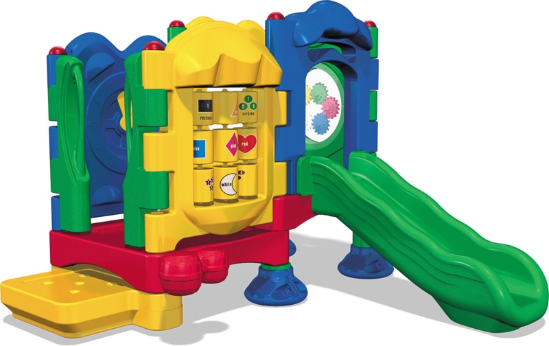 Discovery Center Grounding Stakes Plastic Playground with Activity Panel
