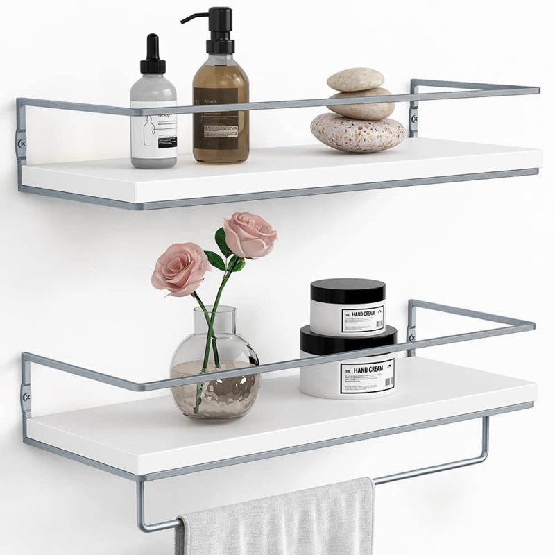 Donja 2 Piece Floating Shelf with Towel Bar
