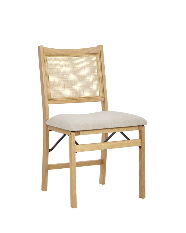 Donner Padded Seat Cane Back Banquet Dining Chair
