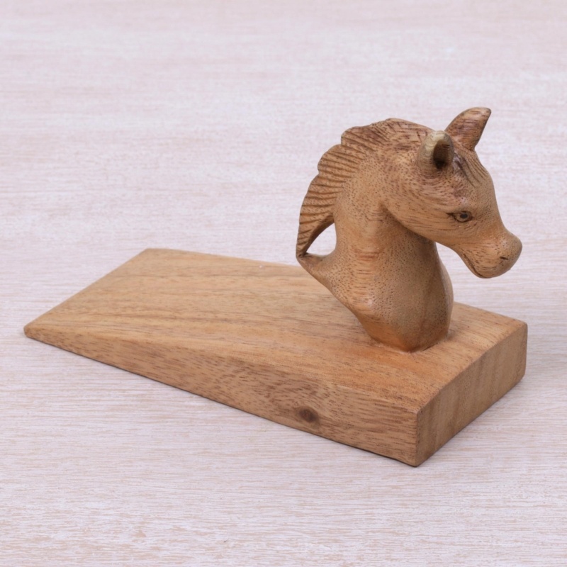 Dugg Handy Horse Wood Wedge Floor Stop