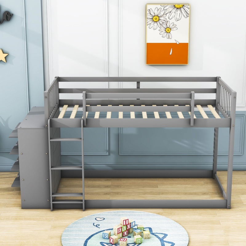 Duperne Kids Twin Over Twin Bunk Bed