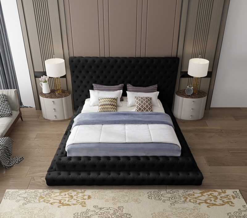 Dymphia Revel Velvet Bed