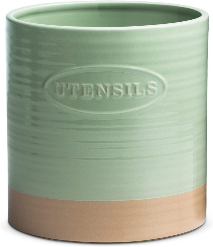 Earthenware Round Utensil Crock