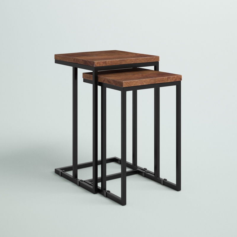 Eastville Solid Wood C Table Nesting Tables