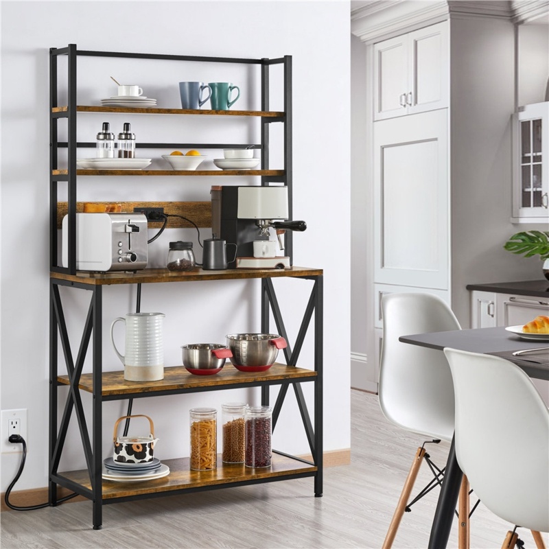 Eastway 35.5'' Standard Baker's Rack with Microwave Compatibility