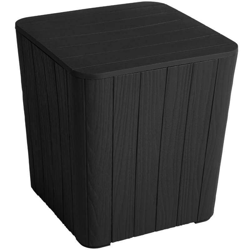 Ebern Designs Ifeta 11.5 Gallons Water Resistant Resin Deck Box in Black