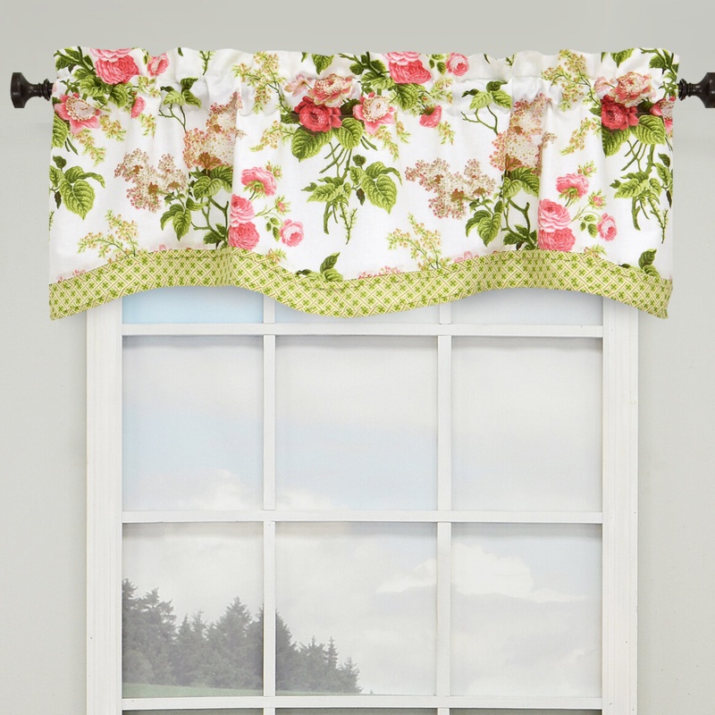 Emma's Garden 52" Lined Window Curtain Valance