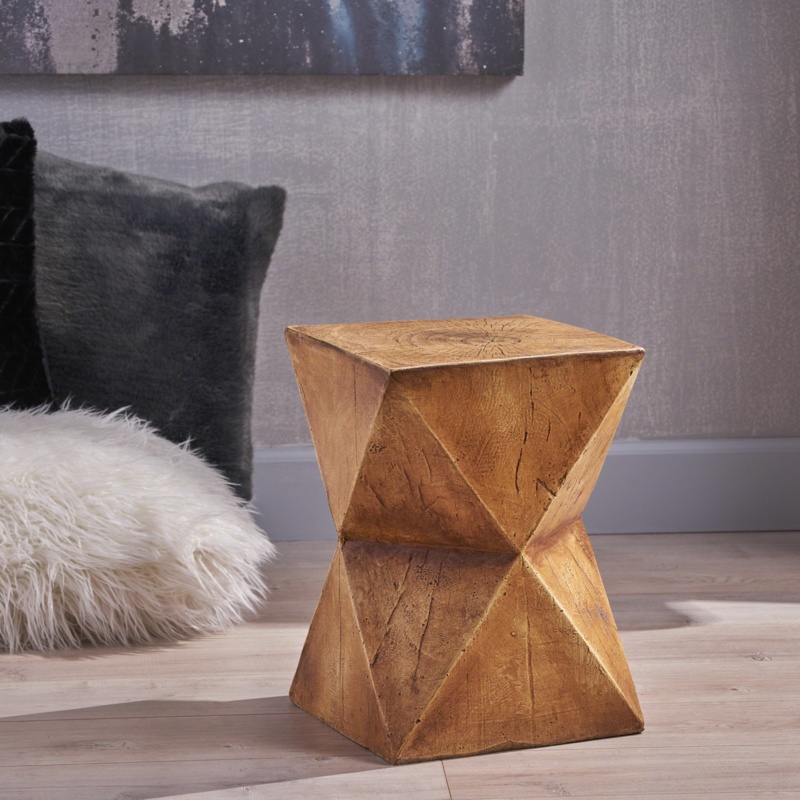 Encinal Concrete Block End Table