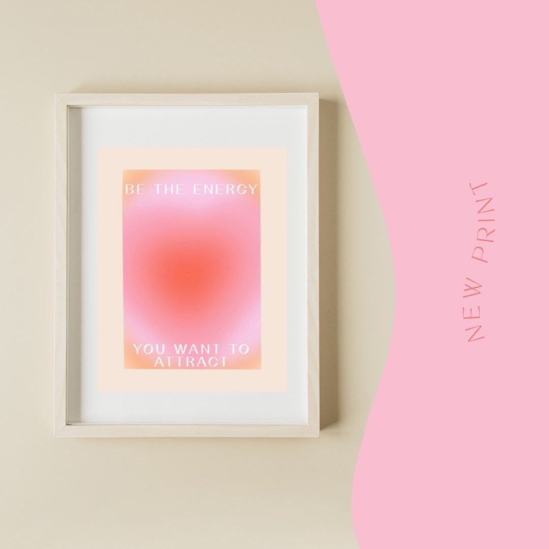 Energy You want to Attract Poster 8.5x11