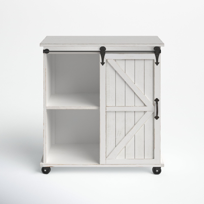 Enora Solid Wood Kitchen Cart