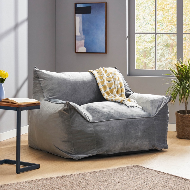 Eowyn Velvet Bean Bag Chair & Lounger