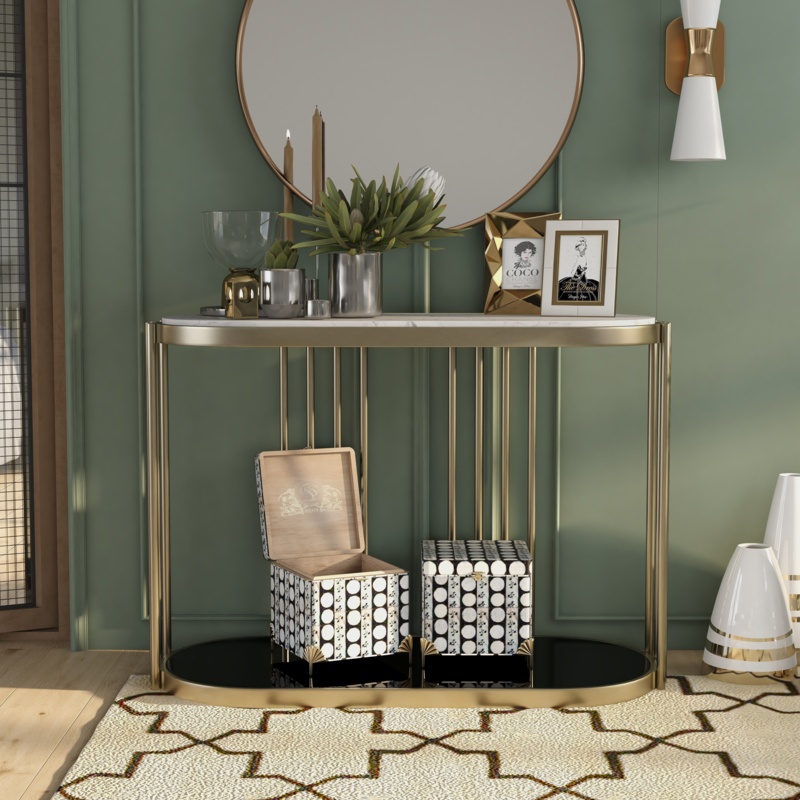 Etak 30" Height Open Shelve Sofa Table