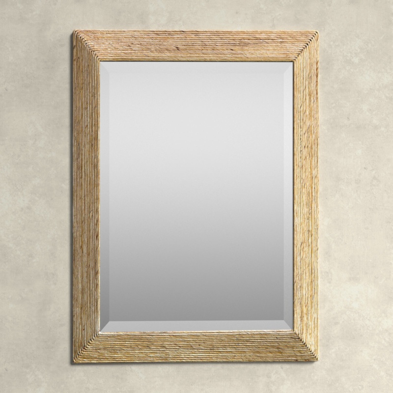 Evana Rectangle Wood Wall Mirror