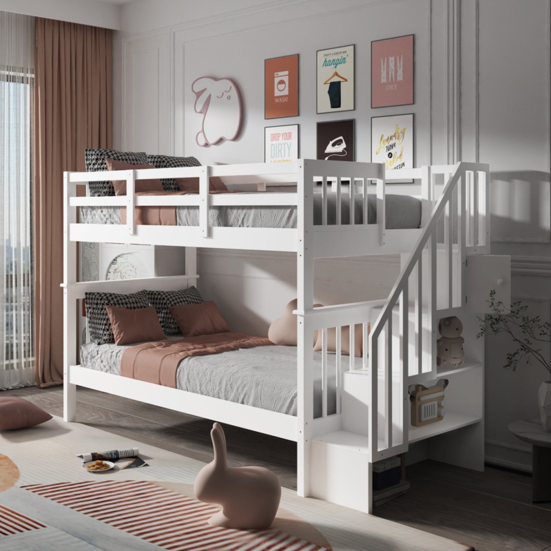 Fadıl Twin Over Twin Standard Bunk Bed by Harriet Bee