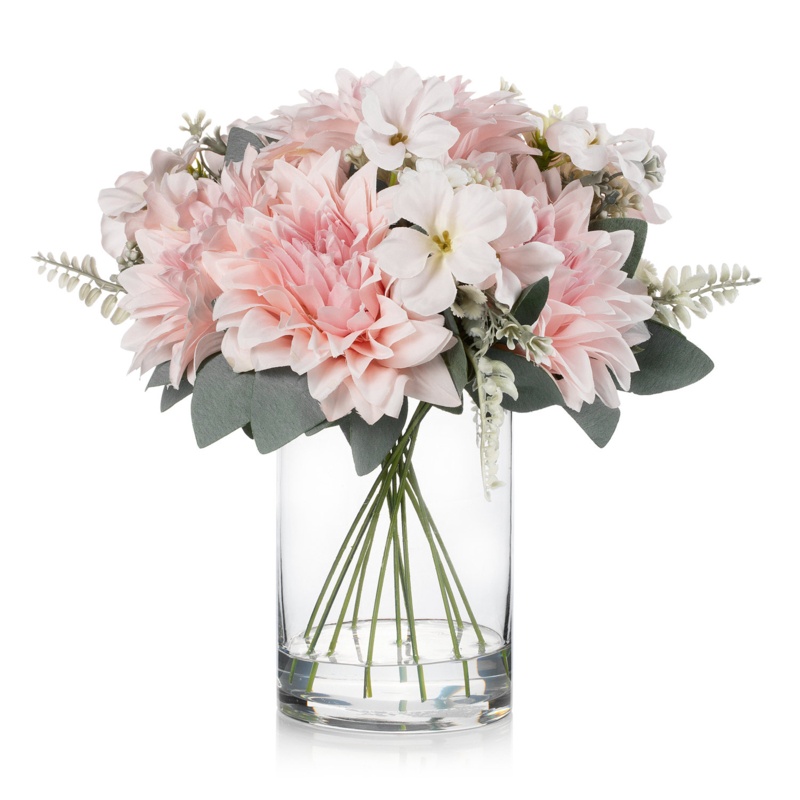 Faux Silk Mixed Arrangement in Vase