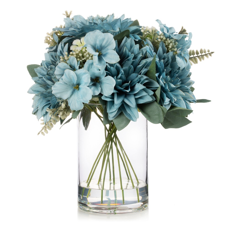 Faux Silk Mixed Arrangement in Vase