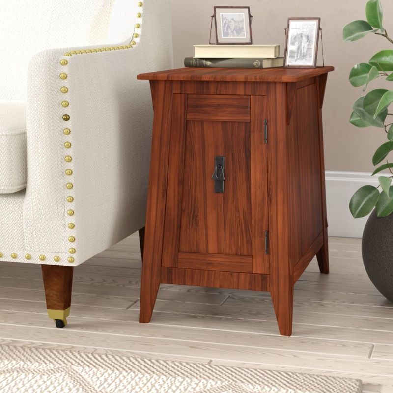 Favorite Finds Solid Wood Mission Cabinet End Table