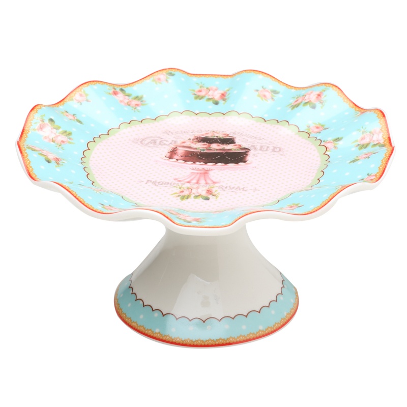 Fawkes Porcelain China Cake Stand