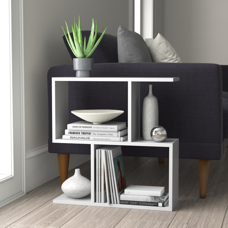 Fazio Floor Shelf End Table